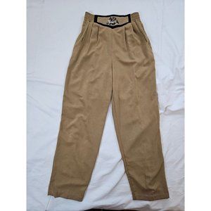 Vintage Saint Germaine pleated elastic band‎ trousers, size XS